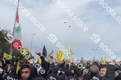 Israeli Planes over Nasrallah's Funeral